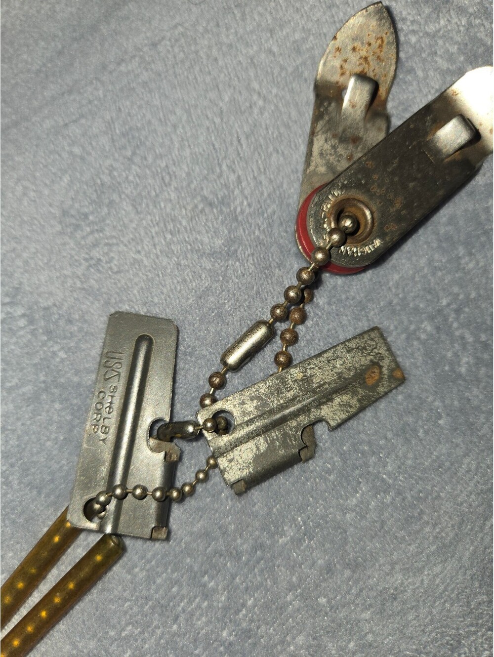 Vintage U.S Shelby Corp "john wayne" can/ration openers